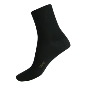 Soft Merino Short Leg Socks in Black - Aussie Made