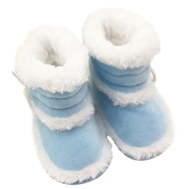 Toddler Kids Baby Girls Boots Soft Soled Crib Shoes Winter Warm Booties Cute L07