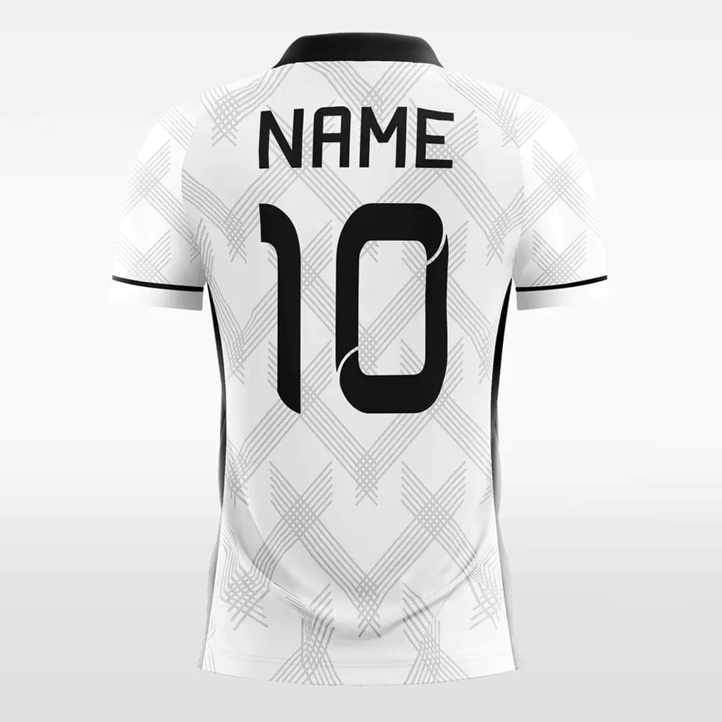 Vintage Check White - Women Custom Soccer Jerseys Design