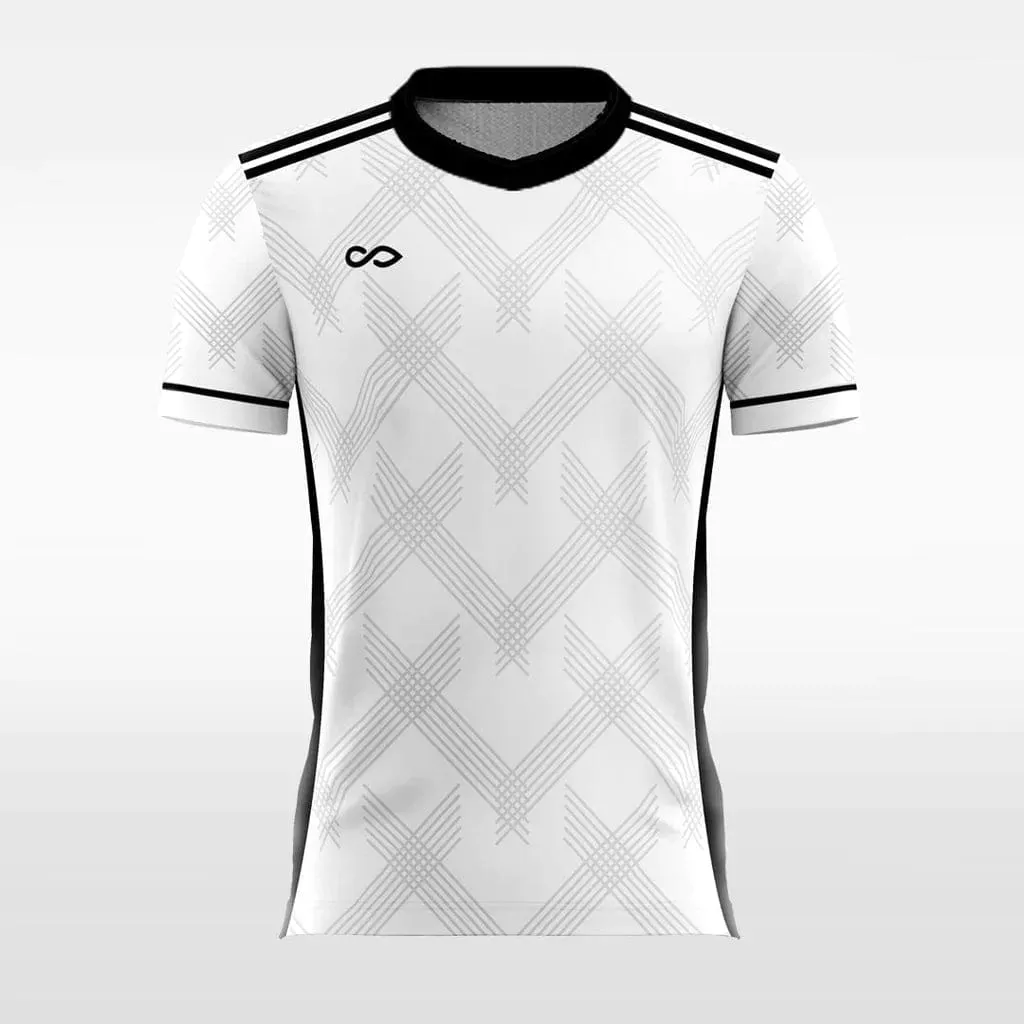 Vintage Check White - Women Custom Soccer Jerseys Design