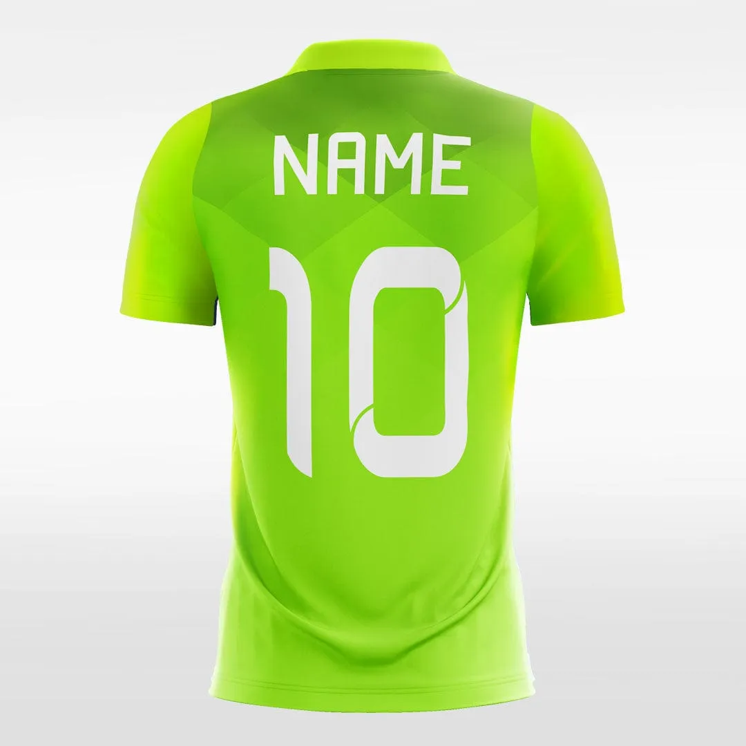 Vintage Neon Green - Women Custom Soccer Jerseys Plaid Design