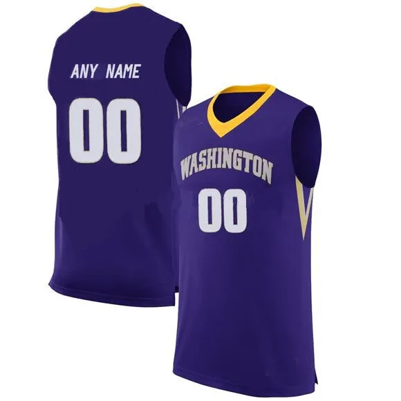 Washington Huskies Customizable College Style Basketball Jersey