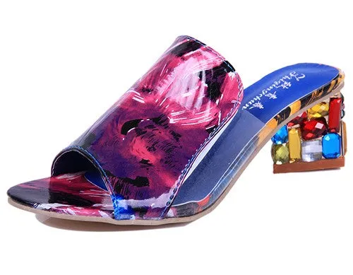 Women Sandals 2016 Ladies Summer Slippers Shoes Women high Heels Sandals Fashion Rhinestone summer shoes new  ALF19