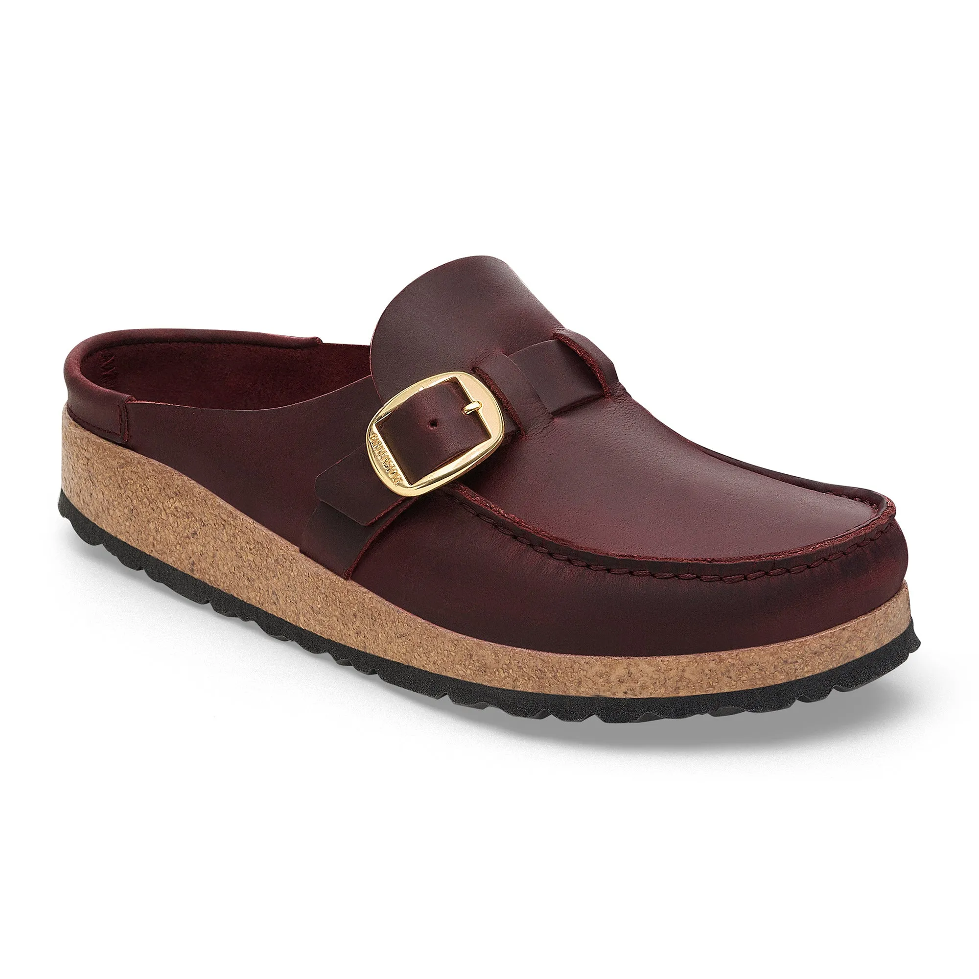 Women's Birkenstock Buckley Oiled Leather Color: Zinfandel