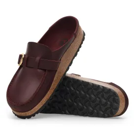 Women's Birkenstock Buckley Oiled Leather Color: Zinfandel