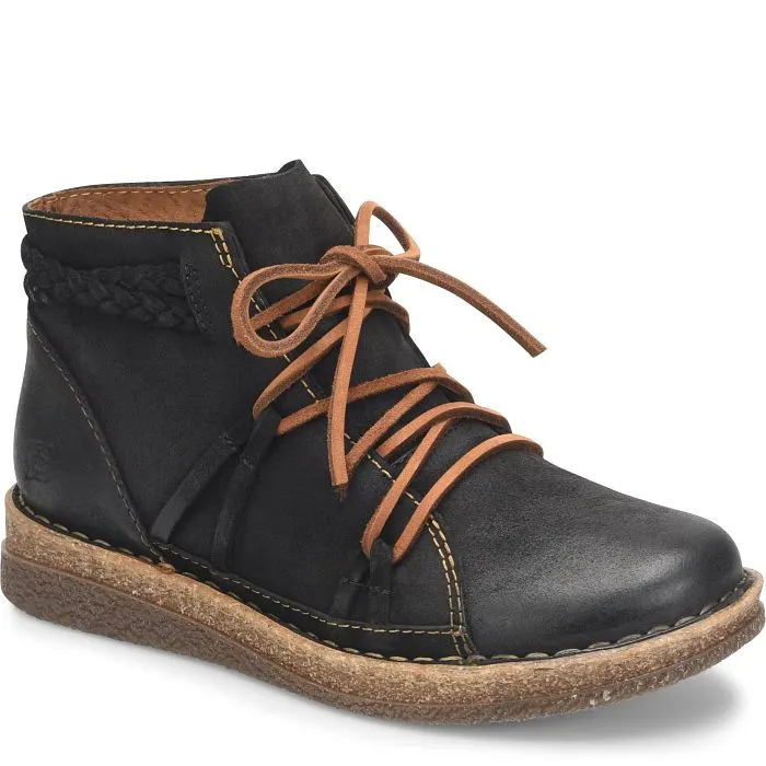 Women's Born Temple II Color: Black Distressed