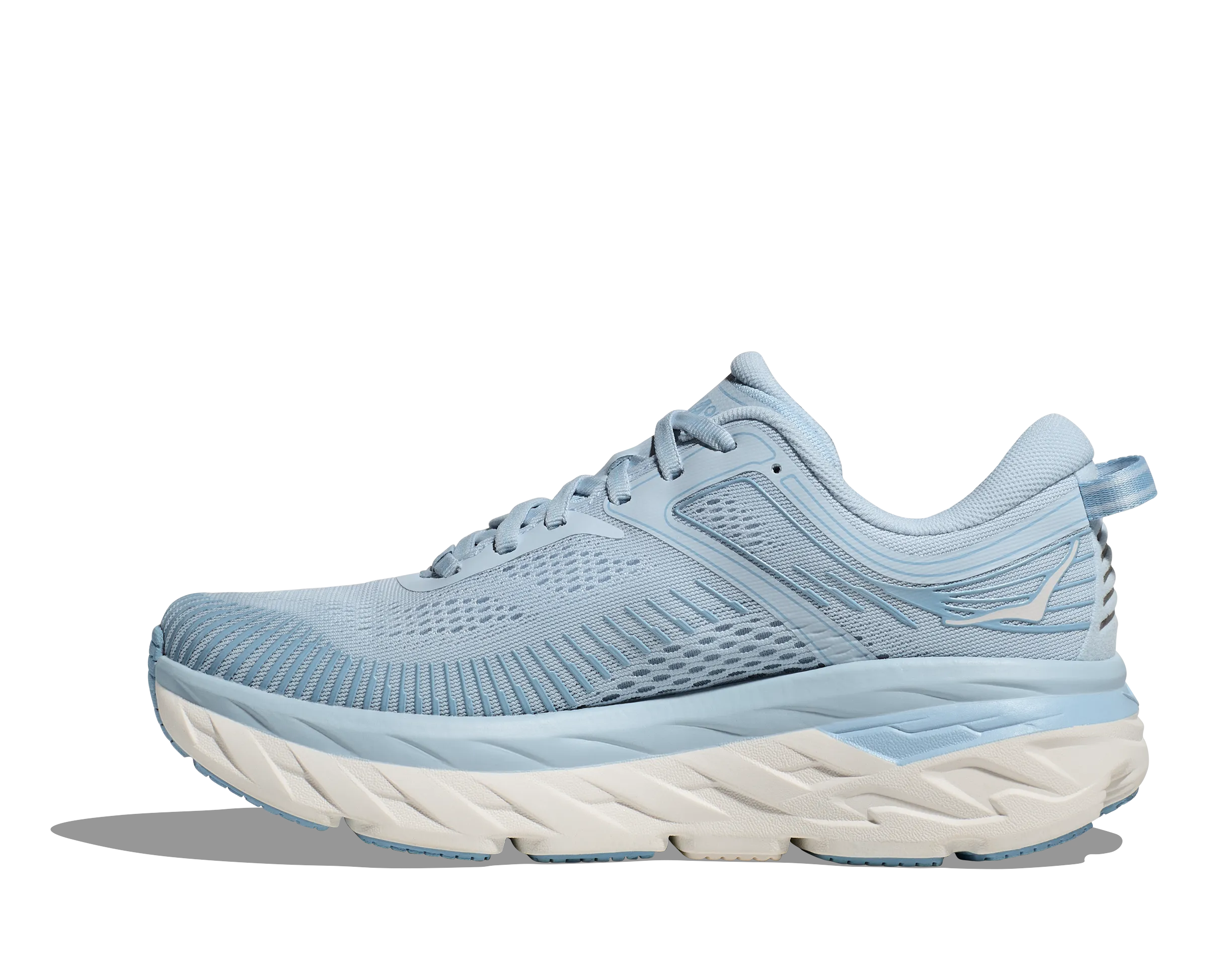 Women's Hoka Bondi 7 Color: Ice Water / White (WIDE WIDTH)