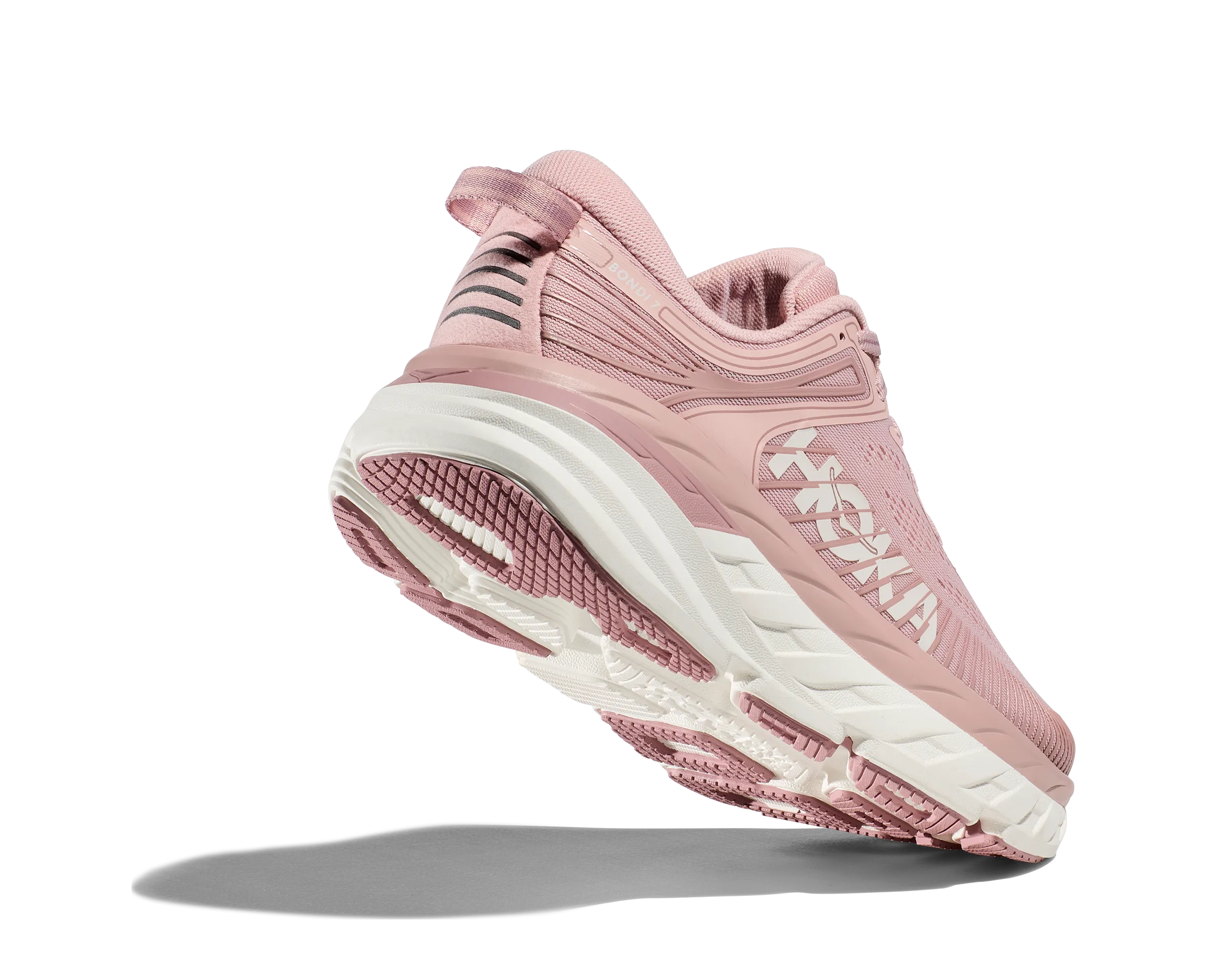 Women's Hoka Bondi 7 Color: Peach Whip / White