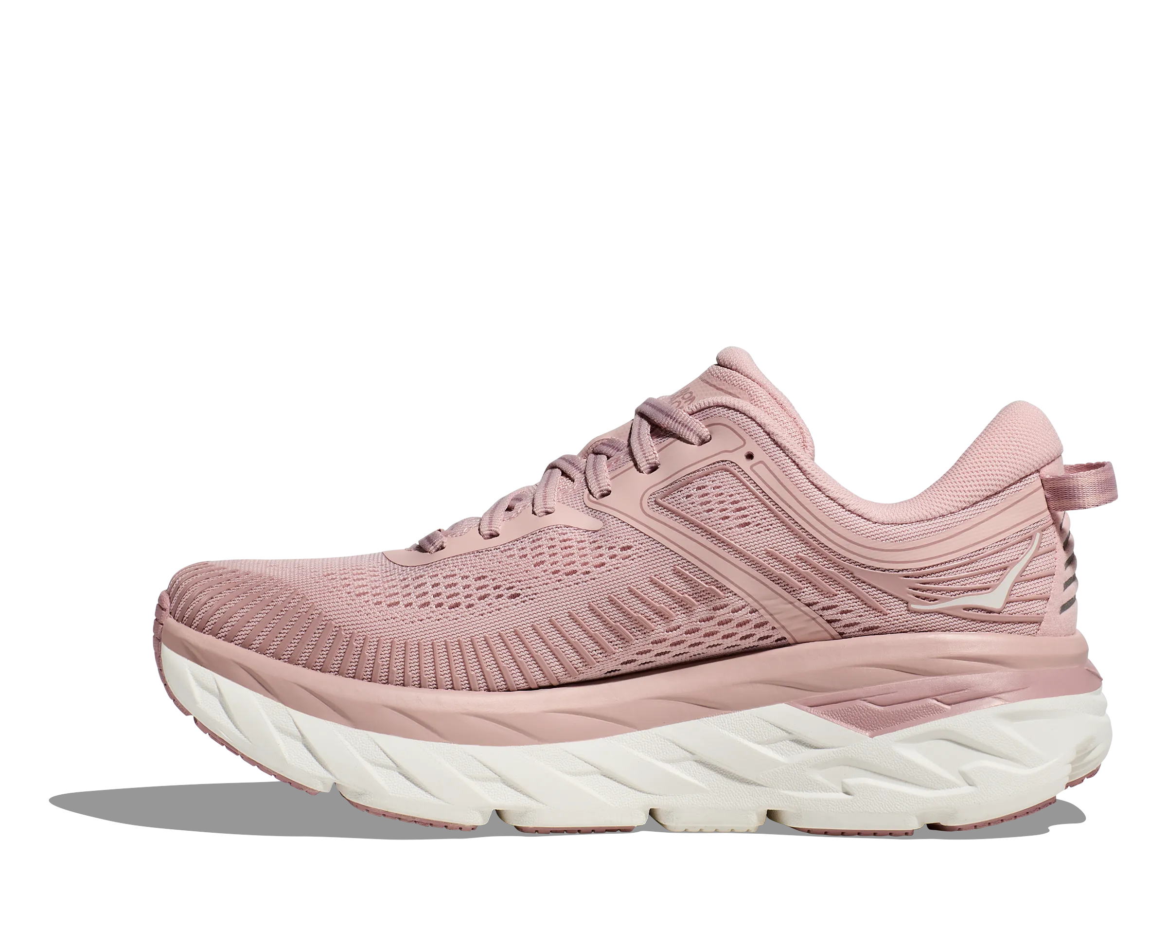 Women's Hoka Bondi 7 Color: Peach Whip / White