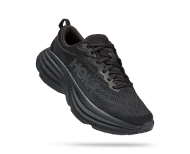 Women's Hoka Bondi 8 Color: Black / Black  (WIDE WIDTH)