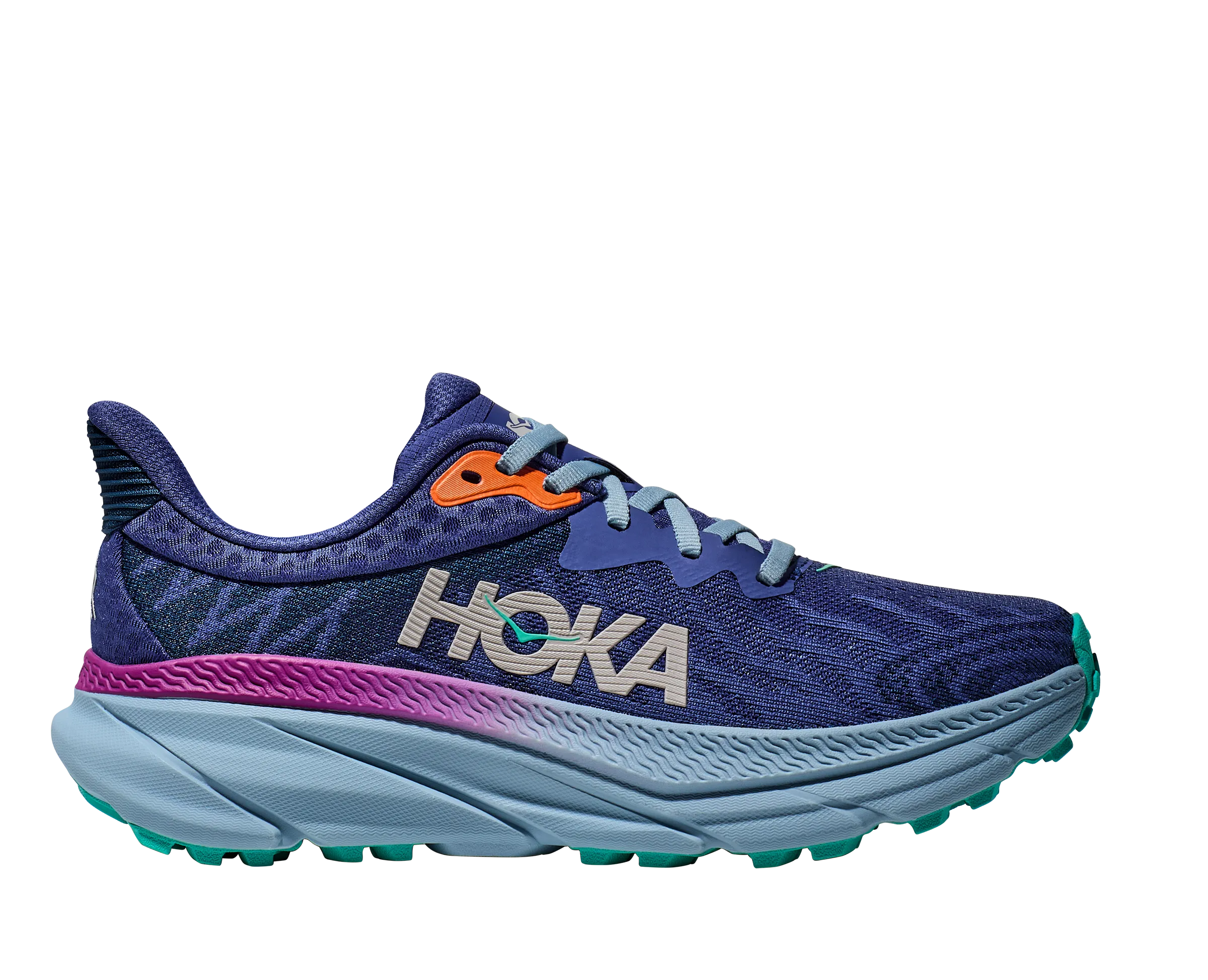 Women's Hoka Challenger 7 Color: Evening Sky/Drizzle (WIDE WIDTH)