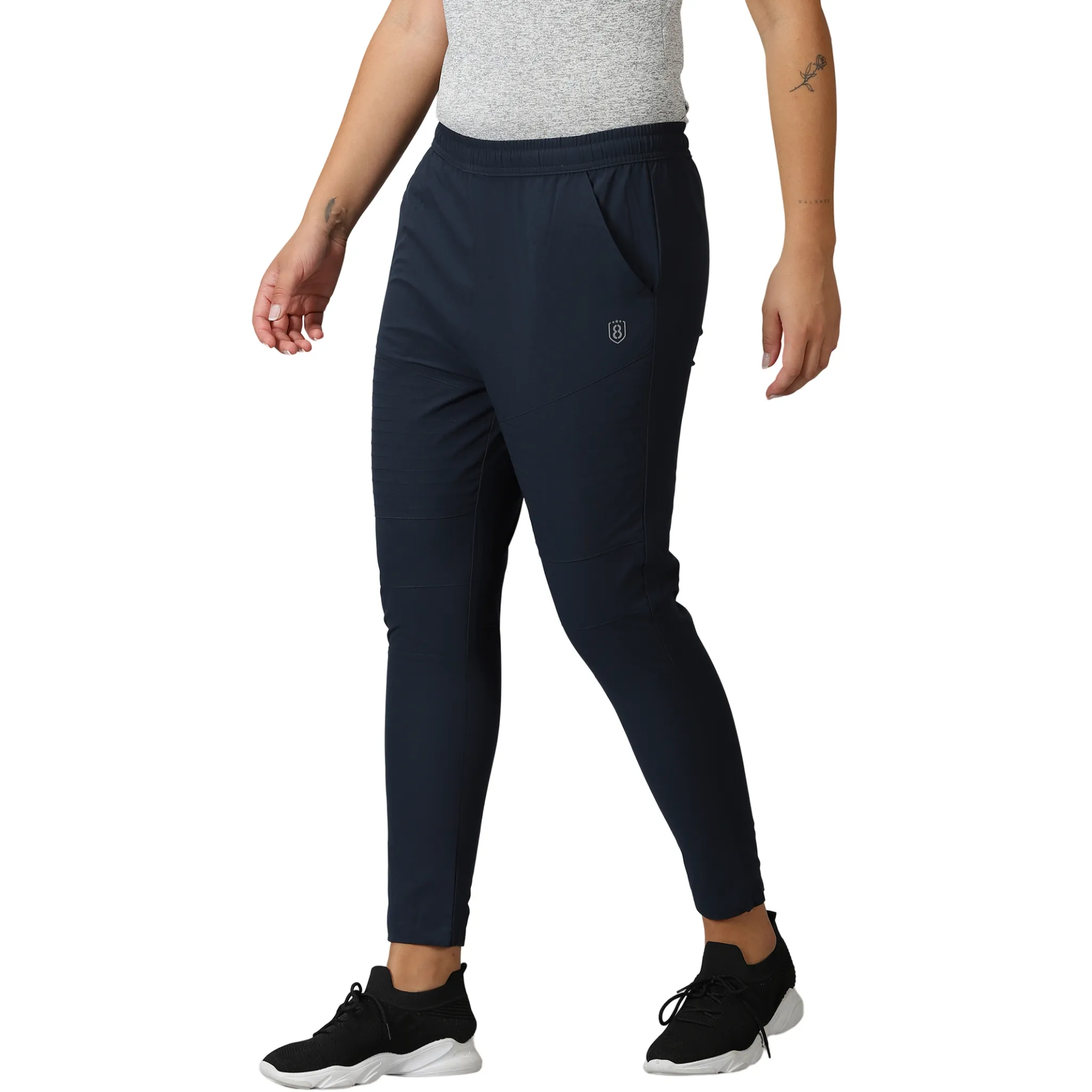 Women's Solid Training Drawstring Track Pants