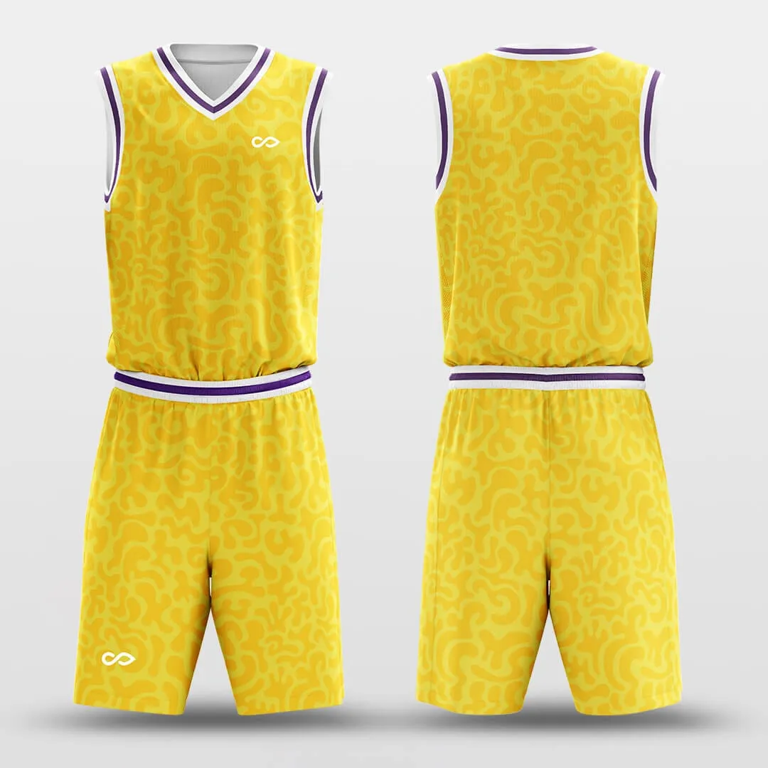 Yellow Lakers - Customized Basketball Jersey Set Design