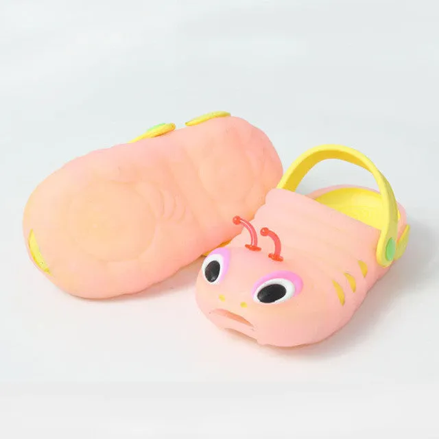 ZIKA 2017 New Children's Slippers Summer Cute Caterpillar Garden Shoes Lovely Cartoon Baby Boys Girls Slipper EVA Child  Sandals