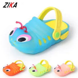 ZIKA 2017 New Children's Slippers Summer Cute Caterpillar Garden Shoes Lovely Cartoon Baby Boys Girls Slipper EVA Child  Sandals